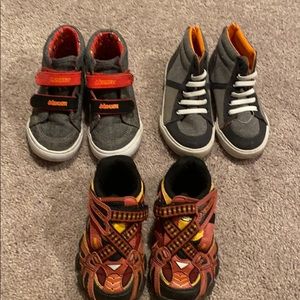Lot of 3 pair toddler boys sneakers size 9